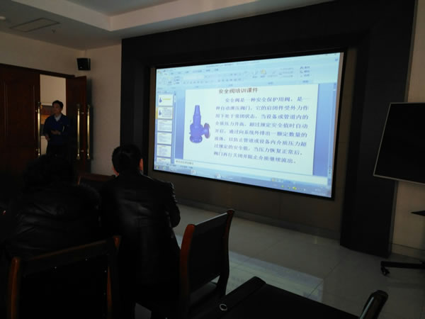 在山東魯泰紡織集團(tuán)舉辦安全閥知識(shí)學(xué)習(xí)班